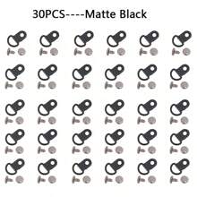 30 juegos de ganchos de metal para botas, ganchos para cordones de botas, pasadores y remaches para la reparación de calzado para senderismo y escalada - 30 piezas - Ver 8