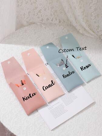 1pc Personalized Makeup Bag | Brushes BagBridesmaid Gift | Wedding Bridal Shower Favors | Bachelorette | Party Gift For Her