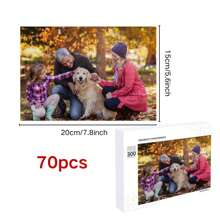 1 件定制木制照片拼图，创建您自己的个性化照片拼图，家庭、婚礼、圣诞节、感恩节、生日礼物房间装饰装饰精美，时尚适合女性/男性，婴儿玩具，幼儿玩具，学龄前玩具，儿童玩具，定制照片拼图，适合他/她，适合他/她，适合周年纪念日，适合生日 - 款式-橫 - 查看 13