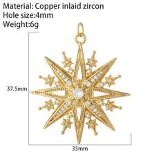 1pc Copper 18K Gold Plated Fashionable & Simple High-End Fish-Tail Heart Elephant Pendant DIY Bracelet Necklace Earrings All-Match Handmade Jewelry Component - Multicolor - View 8