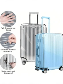 Transparent Suitcase Cover - Waterproof, Dustproof, Lightweight Protector - Essential Travel Accessory For Luggage Preservation And Security,Bag,Organizer,Storage - Multicolor - View 9