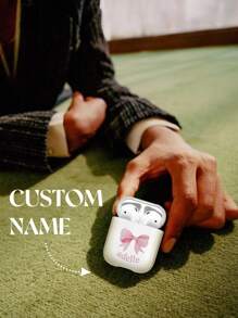 1pc Custom Name Pods Case, Custom Pods Case With Name, Personalized Photo Pods Cover, Custom Image Pods Case, Protective TPU Case For Pods, Anniversary Gift, Birthday Gift, Mother's Day Gift, Father's Day Gift, Best Friend Gift, Gift For Mom/Dad, Gift For Her/Him, Gift For Girlfriend/Boyfriend/Friend