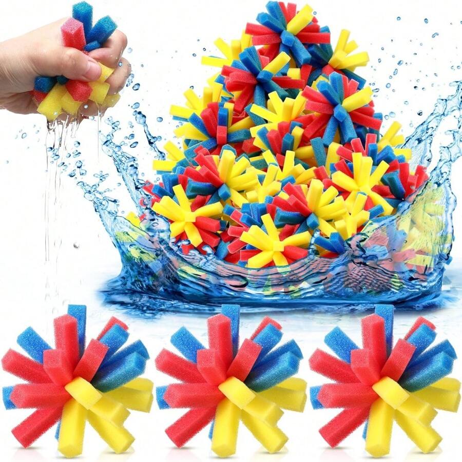 6/12Pcs Water Balloons Sponge Water Bombs Reusable Water Balloons