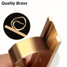 1pc Precise Brass Vernier Caliper - Double Scale Sliding Gauge For Accurate Measurement Of Bead, Wire, Jewels, Rings - Compact Pocket Caliper With Mini Metal Ruler For Handy Use - Multicolor - View 4