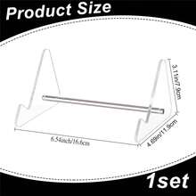 Keyboard Display Stand, 1 Tier Acrylic Keyboard Stand, Mechanical Keyboard Display Stand, Gaming Keyboards Storage Holder, Storage Stands For Tablet Picture Frames - Transparent - View 2