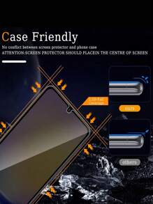 3 opakowania hartowanego szkła ochronnego na ekran kompatybilnego z Galaxy, twardość 9H, filtr prywatności anty-szpiegowski, wysoka rozdzielczość, łatwa instalacja, odporność na zarysowania, bez pęcherzyków powietrza, pełne pokrycie, odporność na odciski palców, zgodność z Face ID - błyszczące wykończenie, wysoka rozdzielczość, przezroczysta, hartowane szkło ochronne anty-szpiegowskie, szkło prywatności, folia ochronna na ekran, szkło prywatności, ochrona przed odciskami palców, prezent na urodziny/Wielkanoc/Dzień Prezydenta/Boże Narodzenie/rodzinę/przyjaciół/chłopaka/dziewczynę, ochraniacz ekranu telefonu, akcesoria do telefonów, wodoodporny i odporny na wstrząsy