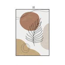 1 pièce Peinture de décoration géométrique abstraite nordique minimaliste style montagnes et rivières effet linéaire, peinture murale pour salon ou chambre sans cadre