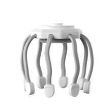 Máy mát xa đầu 8 điểm 360° 3 chế độ, mát xa tóc và da đầu, quà tặng hỗ trợ giấc ngủ. - trắng - Xem 8