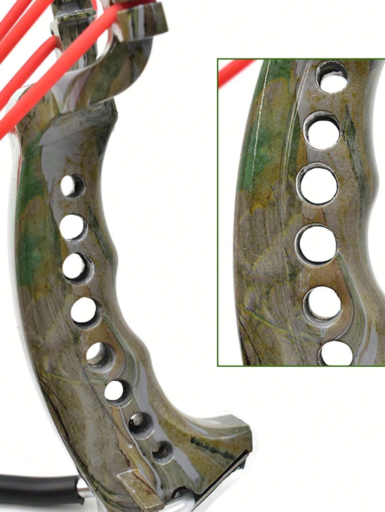 1pc Outdoor Shooting High Power Wrist Rest Slingshot With A Rubber Band