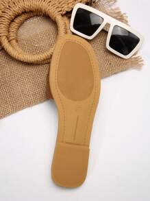 Women's Fashion Flat Sandals, Casual Summer Shoes With Stylish Buckle
