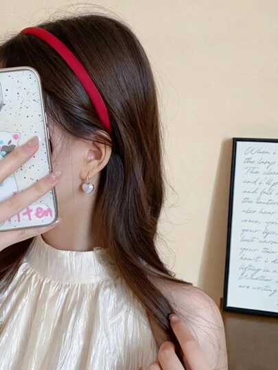 1pc Elegant And Simple Fabric Headband Valentine's Day Valentines,Hairband,Hair Hoop,Hair Accessories Headbands Head Accessories