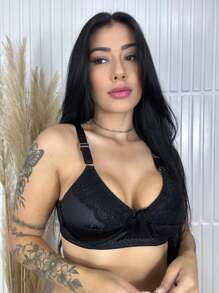 Women Bras & Bralettes - 黑與白 - 查看 4