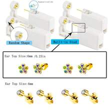 8pcs/Sets Ear Piercing Kit Disposable Self Ear Piercings Gun Kit Tool With Built In Ear Stud - White - View 21