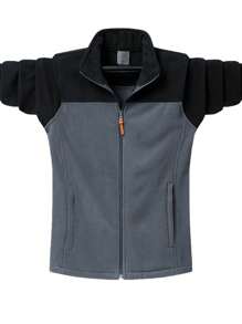 Jacke aus Polarfleece mit Stehkragen für Herren, verstärkt und thermisch isoliert, für Frühling und Herbst, beidseitig tragbar, Große Größen, Outdoor-Bekleidung