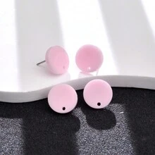 20入組女士亞克力糖果色鋼針耳環，時尚DIY珠寶製作組件和配件