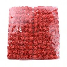 12 bó/gói (144 bông) Hoa giả bằng xốp, hoa hồng mini hình gấu bông, nguyên liệu làm vòng hoa DIY, phụ kiện hộp kẹo, trang trí nhà cửa, đám cưới, hoa cài cổ tay cô dâu, phụ kiện đội đầu, Ngày Valentine, Năm mới, đồ trang trí bánh sinh nhật, quà tốt nghiệp - Hoa hồng xốp với sợi nhiều màu - Xem 20