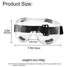 Goggle Anti Splash Dust Proof Work Lab Eyewear Eye Protection Industrial Research Glasses Clear Lens