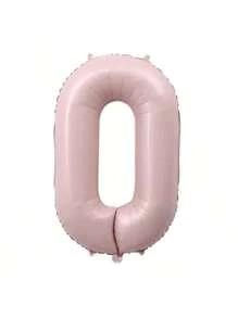 1pc 40-Inch Pink Numbered 0-9 Foil Balloon, Birthday/Anniversary/Wedding Party Decoration, Photobooth Prop
