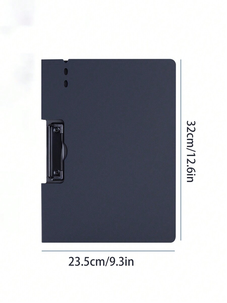 Horizontal Secretary Padfolio With Clip For Office Supplies, A4 Size