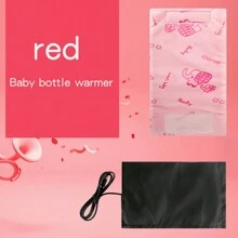 Funda calentadora de botella para automóvil con temperatura constante alimentada por USB, universal - Rosa - Ver 3