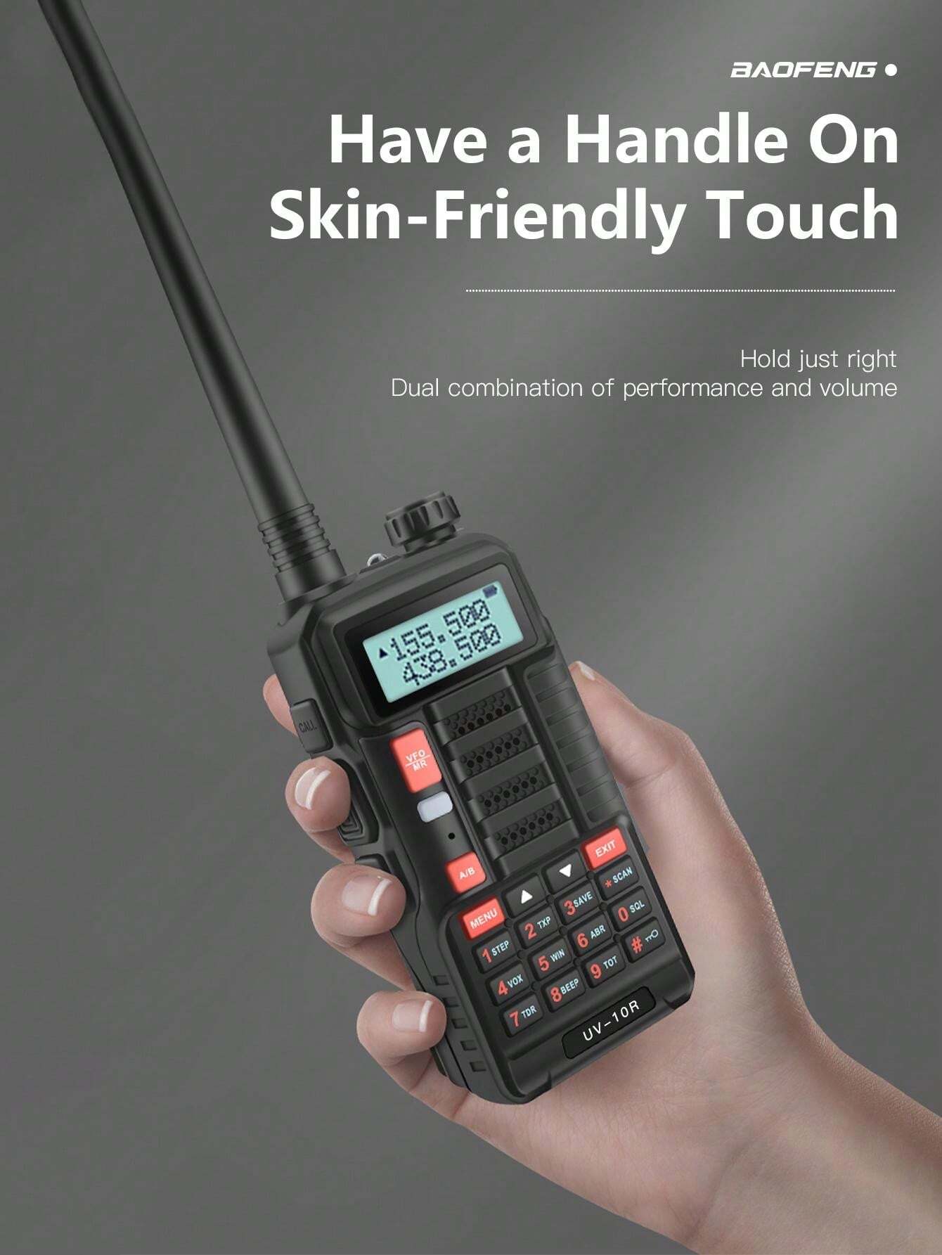 1PC Baofeng UV10R High Power Dual Band Walkie Talkie Long Range Ham