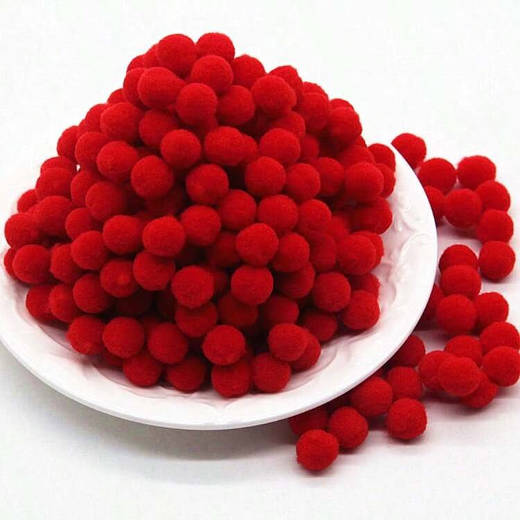 300 Chiếc (20G) Pom Pom Bóng 10 Mm Lông Tơ Mềm Pompoms 1 Cm Nhiều Màu Pompones Lông Bóng Cao Cấp PomPom Sáng Tạo Thủ Công Tiếp Liệu - Nhiều màu - Xem 33