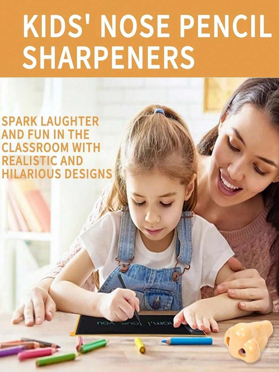 1 Piece Fun Nose Pencil Sharpener For Children, Cool And Stylish ...