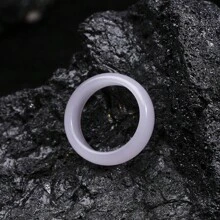 Pinannie 1件糖果色翡翠戒指，男女皆宜情侶戒指，珠寶禮物訂婚結婚戒指寬7.5mm - 男女通用 - 查看 41