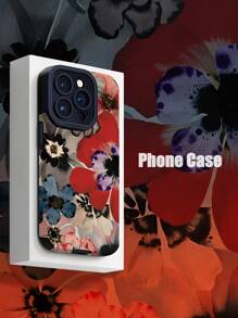 1pc New Colorful Flower Pattern Classic Anti-Drop TPU Phone Case Compatible With IPhone And Samsung, 15/15PLUS/15PRO/15PROMAX