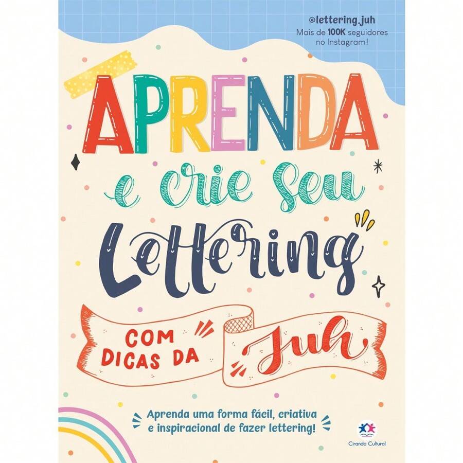 Livro Aprenda e crie seu lettering com dicas da Juh