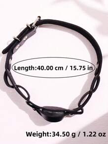 1pc Punk Vintage Unique Metal Evil Eye Detachable Choker Necklace For Women, Festival Gift