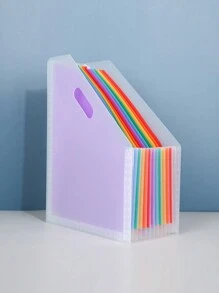 Cặp tài liệu Accordion 13 ngăn có nắp nghiêng, có thể mở rộng cho khổ A4, dung lượng lớn, hoàn hảo cho học sinh sắp xếp đề thi và tài liệu trở lại trường, đồ dùng học tập - Nhiều màu - Xem 12