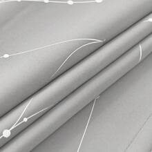One Piece Of Modern Style Polyester Blackout Curtain With Meteor Pattern Suitable For Various Rooms In Household, Such As Bedrooms, Living Rooms, Kitchens, And Dining Rooms; The Minimum Size Can Be Used As A Short Curtain For Small Windows. - Light Grey - View 7