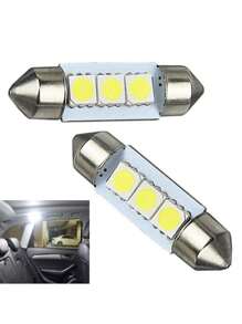 14入組白色LED車內燈套件（適用於T10 31mm地圖燈，天花板燈，車牌燈，閱讀燈） - 白色 - 查看 6