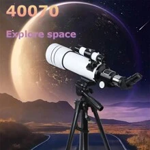 Professional Astronomical Telescope, 150x Magnification, 400mm Focal Length, Ideal For Deep-Space Observation, Moon & Star Gazing, And A Great Gift Option For Festivals. Comes With A Phone Holder And A Solar Filter For Outdoor Celestial Observation.