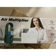 Ventilador sin aspas de nueva generación para 2024, diseñado como un aire acondicionado de escritorio para uso doméstico y en oficinas. Es extremadamente silencioso y cuenta con función de humidificación por nebulización para enfriar rápidamente el ambiente. - Multicolor - Ver 6