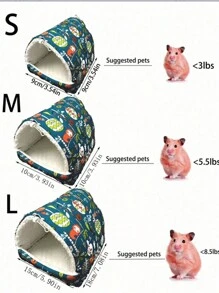 DODOPET 1 Peça Cama Para Animais De Estimação Com Estilo De Ger Mongol, Casa Quente Para Animais De Estimação No Inverno, Adequado Para Mantê-los Quentes Em Casa - Vermelho - Ver 10
