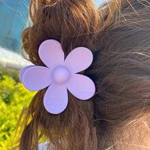 5pcs Multi-Color Flower Hair Clips, Suitable For Women, Summer Cool Hair Accessories, Party Style - Multicolor - View 5