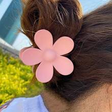 5pcs Multi-Color Flower Hair Clips, Suitable For Women, Summer Cool Hair Accessories, Party Style - Multicolor - View 3