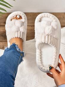 Nouvelles mules à semelle plateforme antidérapante en EVA, sandales ouvertes décontractées et mignonnes pour femmes - Beige - Voir 1