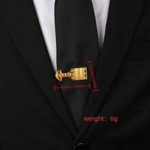 1pc Business Stylish Fish-Shaped Tie Clip, Suitable For Men's Daily Wear - Tie Clip - View 4