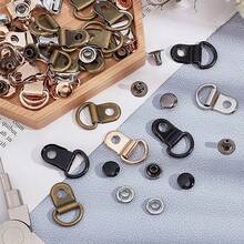 30 juegos de ganchos de metal para botas, ganchos para cordones de botas, pasadores y remaches para la reparación de calzado para senderismo y escalada - 30 piezas - Ver 4