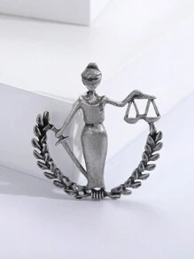 1 pieza Broche de la constelación de Libra de la diosa de la justicia de moda para el uso diario de mujeres - Libra, diosa de la justicia - Ver 17