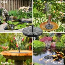 AISITIN Solar Fountain Pump 1W Solar Water Pump Floating Solar Powered Fountain Kit With 6 Nozzles - Black - View 1