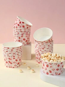 10 chiếc bát giấy dùng một lần hình dâu tây 227g (8oz), thích hợp đựng kem, bỏng ngô, thức ăn, dùng trong nhà bếp, nhà hàng, tiệc dã ngoại, đồ dùng nhà bếp, bao bì thực phẩm, bát dùng một lần, đồ dùng tiệc sinh nhật, chống rò rỉ, thích hợp cho bữa trưa, tiệc nướng BBQ, tiệc lễ hội, mang đi và sử dụng hàng ngày, đồ dùng ăn uống dùng một lần, thích hợp cho mùa tựu trường, Ngày Valentine. - quả dâu - Xem 1