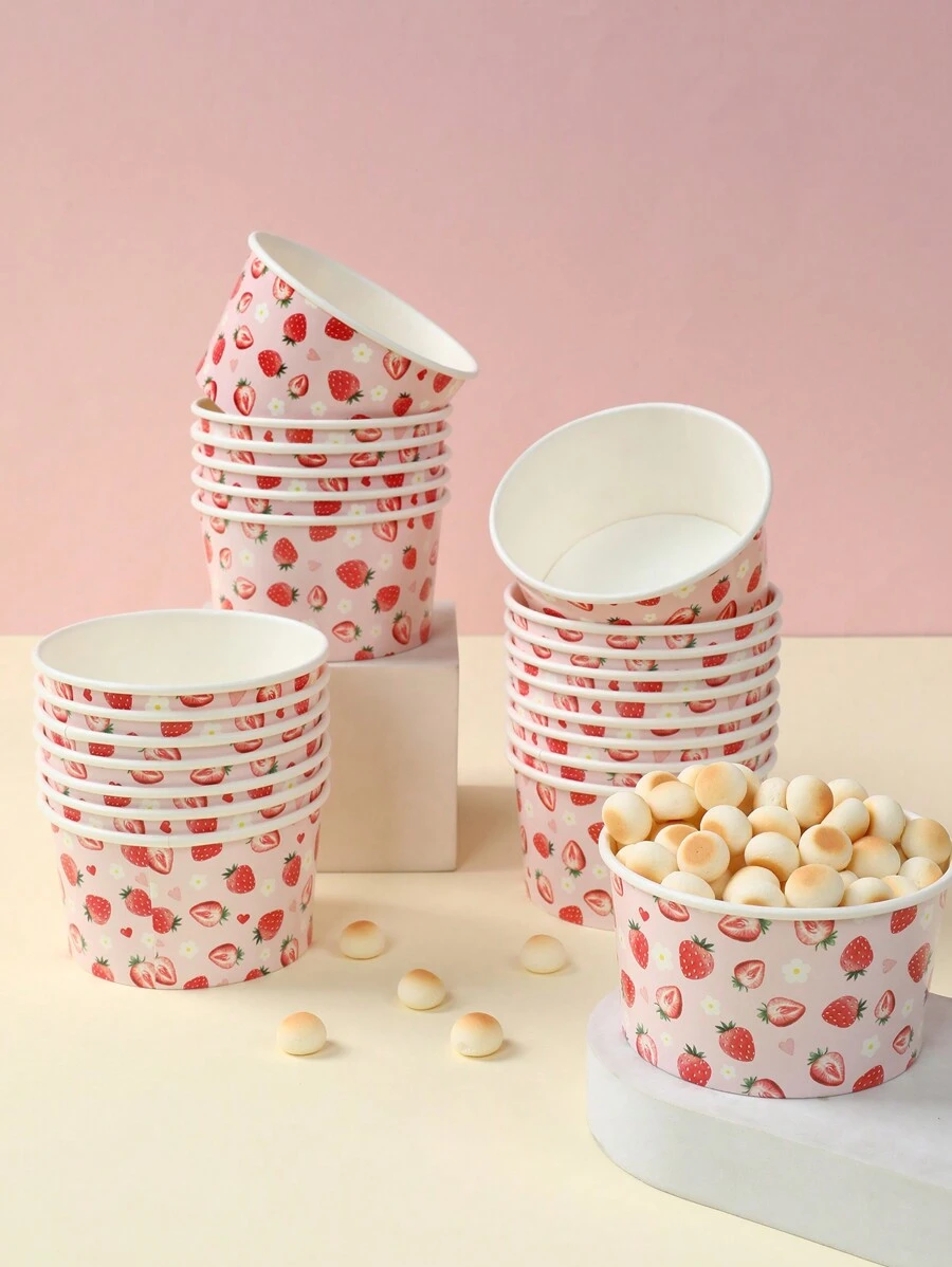 10 chiếc bát giấy dùng một lần hình dâu tây 227g (8oz), thích hợp đựng kem, bỏng ngô, thức ăn, dùng trong nhà bếp, nhà hàng, tiệc dã ngoại, đồ dùng nhà bếp, bao bì thực phẩm, bát dùng một lần, đồ dùng tiệc sinh nhật, chống rò rỉ, thích hợp cho bữa trưa, tiệc nướng BBQ, tiệc lễ hội, mang đi và sử dụng hàng ngày, đồ dùng ăn uống dùng một lần, thích hợp cho mùa tựu trường, Ngày Valentine. - quả dâu - Xem 1