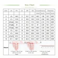 Pinannie 1件糖果色翡翠戒指，男女皆宜情侶戒指，珠寶禮物訂婚結婚戒指寬7.5mm - 男女通用 - 查看 4