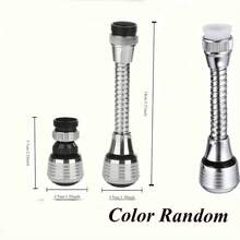 1pc Kitchen Gadgets, 2 Modes 360 Rotatable Bubbler High Pressure Faucet Extender Kitchen Gadgets - Multicolor - View 10