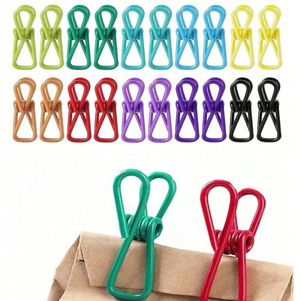 10pcs Chip Clips – Utility PVC-Coated Steel Clips For Sealing Food Packages, Chips Bags, Clothes & Paper – Pack Of 10 (Random Color) Dress Pants Shoes Jeans Boots Skirt,Beachwear,Spring,Minimalist,Summer Tops 10pcs Chip Clips – Utility PVC-Coated Steel Clips For Sealing Food Packages, Chips Bags, Clothes & Paper – Pack Of 10 (Random Color) Dress Pants Shoes Jeans Boots Skirt,Beachwear,Spring,Minimalist,Summer Tops