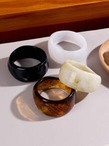 Ladies Acrylic Wide Face Bracelet Versatile Bracelet - Multicolor - View 1